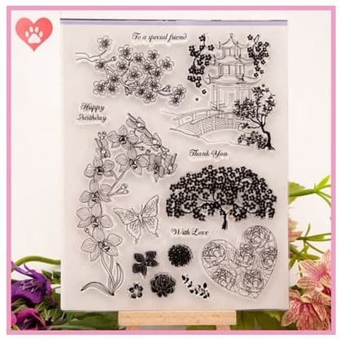 Clear Stamp (Stempel Transparan/Bening - Japanese Theme Greetings