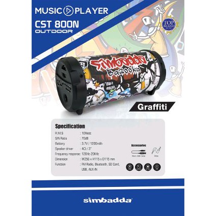 Speaker Bluetooth  simbada cst 800n Limited
