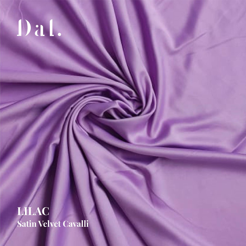 1/2 meter kain bahan satin velvet premium warna lilac ungu muda soft lavender pastel quality sateen saten kualitas super furing puring bagus murah gamis dress gaun pesta hijab seragam jahit bridesmaid