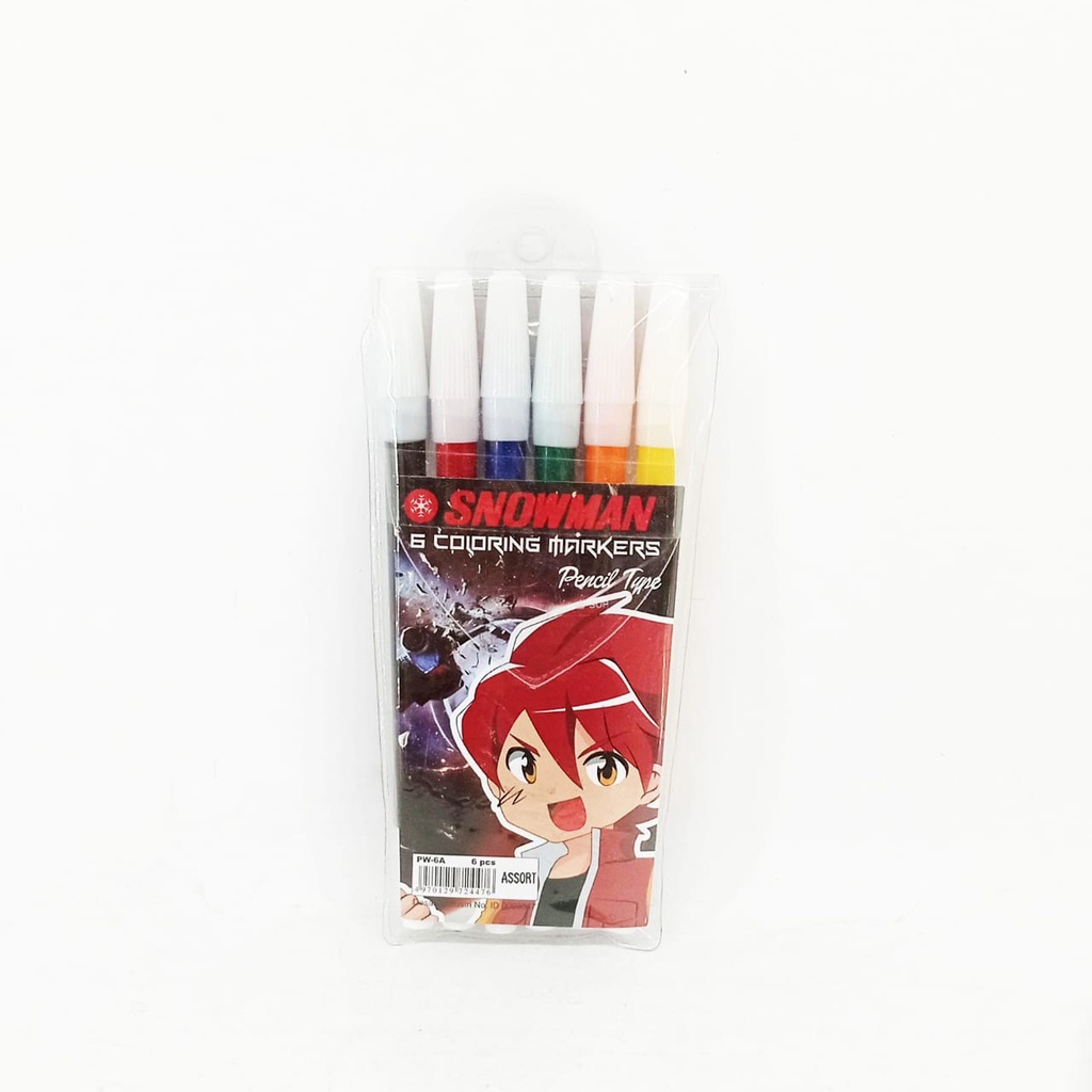

Snowman Marker Kecil 6 Warna / Spidol snowman