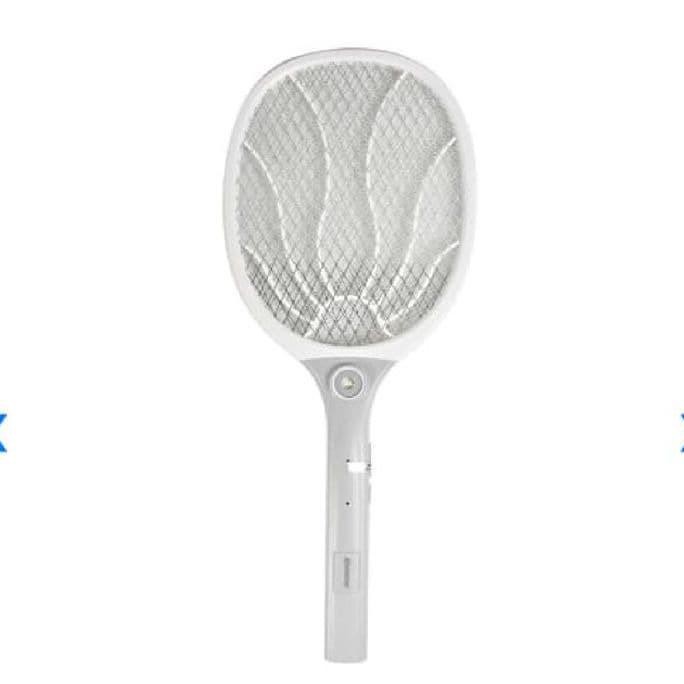 Ready Stock] Krisbow - Raket Nyamuk + Senter Recharge Baterai Charge / Ori Krisbow