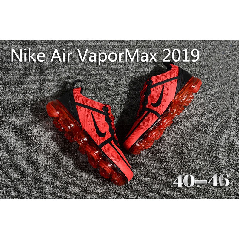 vapormax 2019 red and black