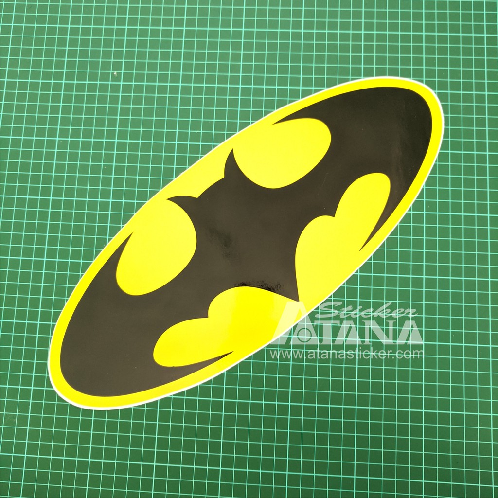 Stiker Printing Sablon Jumbo Vinyl Batman Kelelawar DC Comic Hero Pahlawan Motor Mobil Dinding Kaca