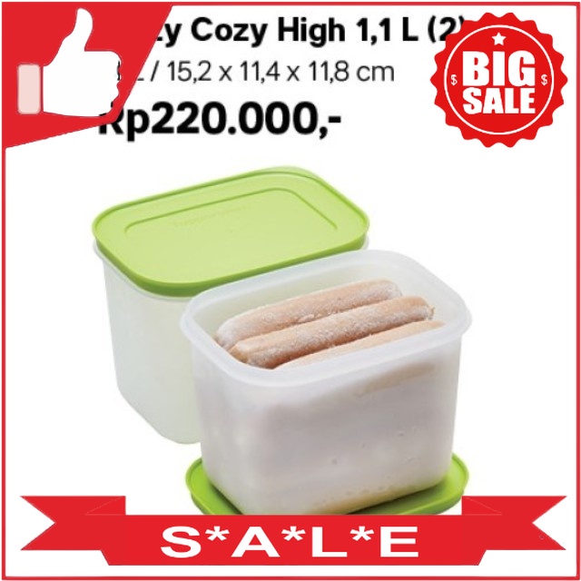 [SALE 50%] Tupperware Frozy Cozy High Tupperware Original