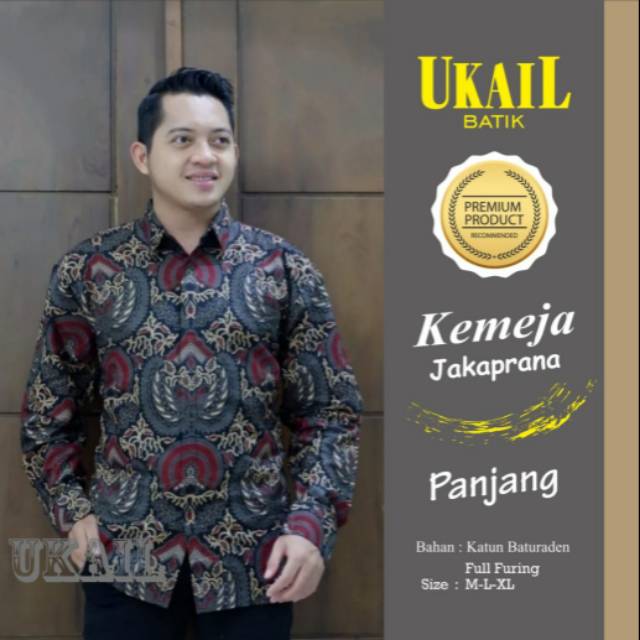 Kemeja Batik Lengan Panjang JAKAPRANA Batik Full Furing Baju Batik Model Terbaru