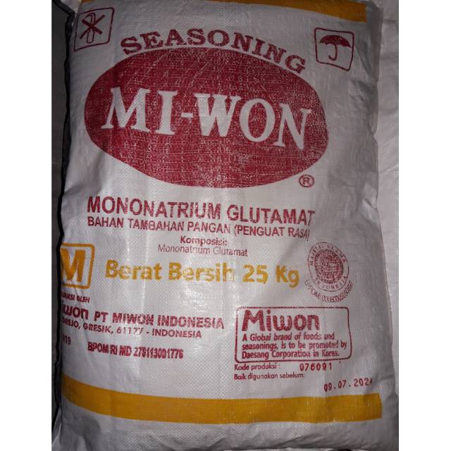 

miwon sak 25 kg (ambil sendiri lebih murah)