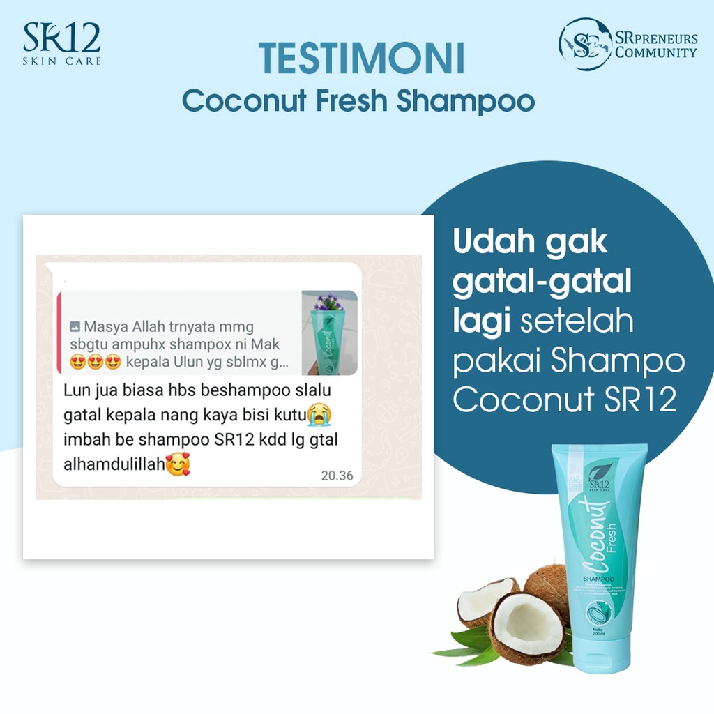 SR12 Coconut Fresh Shampoo Anti Ketombe