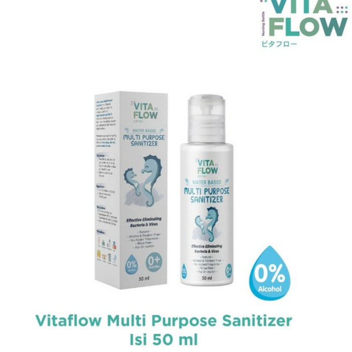 VITAFLOW Hand Sanitizer HOCL Spray 50ml untuk Bayi Multipurpose