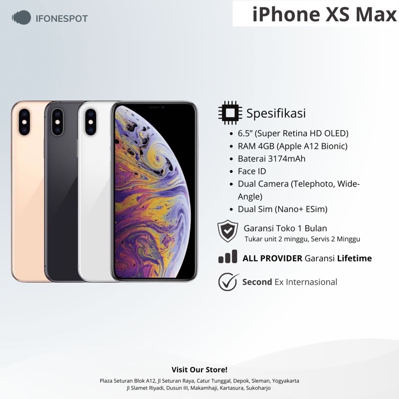 iPhone XS Max 64GB SECOND ORIGINAL