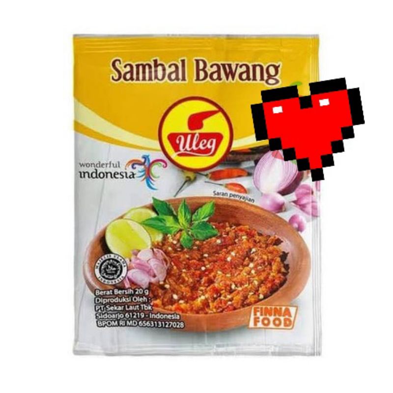 

Sambal sachet Finna cap uleg Sambal bawang 20gr