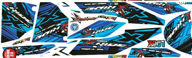 Striping / Sticker Variasi Yamaha XRIDE 115 Lama