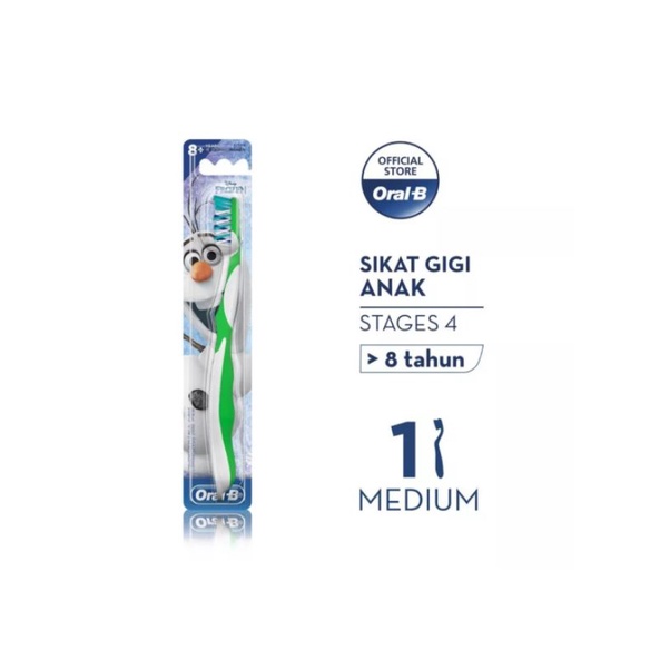 Sikat gigi anak remaja oral B Disney frozen olaf stages 4 / kids toothbrush