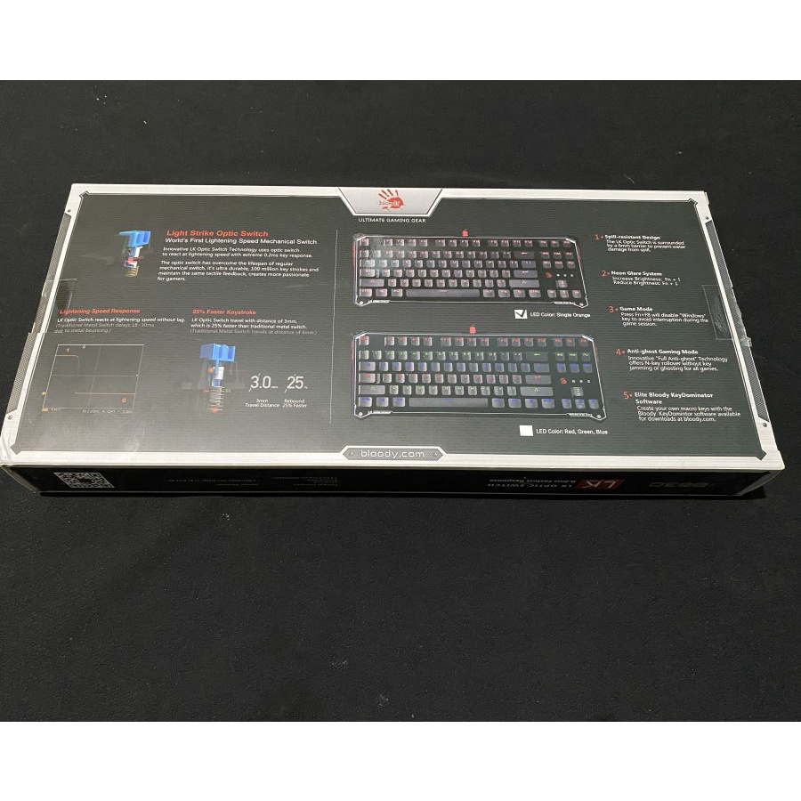 Keyboard Mechanical Gaming Bloody B830 LK OPTIC Original