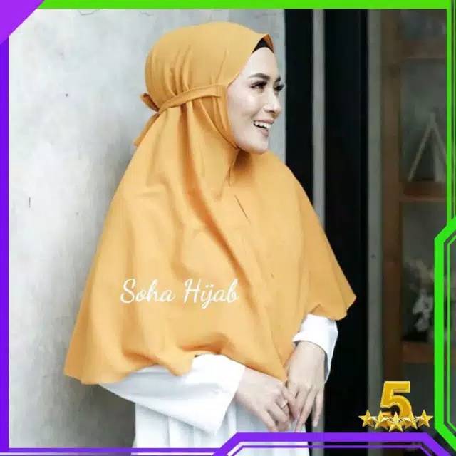 JILBAB INSTAN JUMBO/ KHIMAR JUMBO TALI NON PET