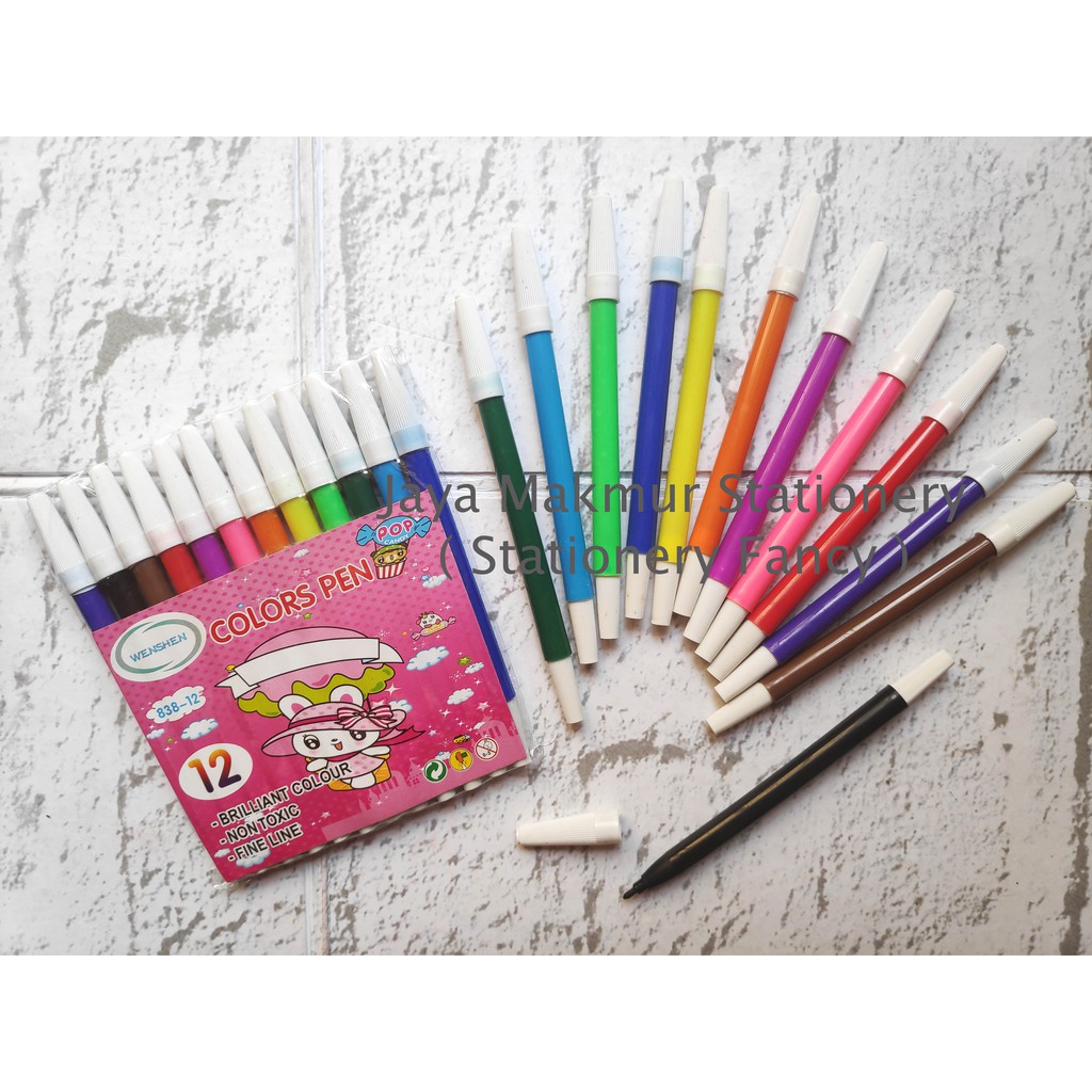 

Spidol 12 Warna Harga Ekonomis (1 set)