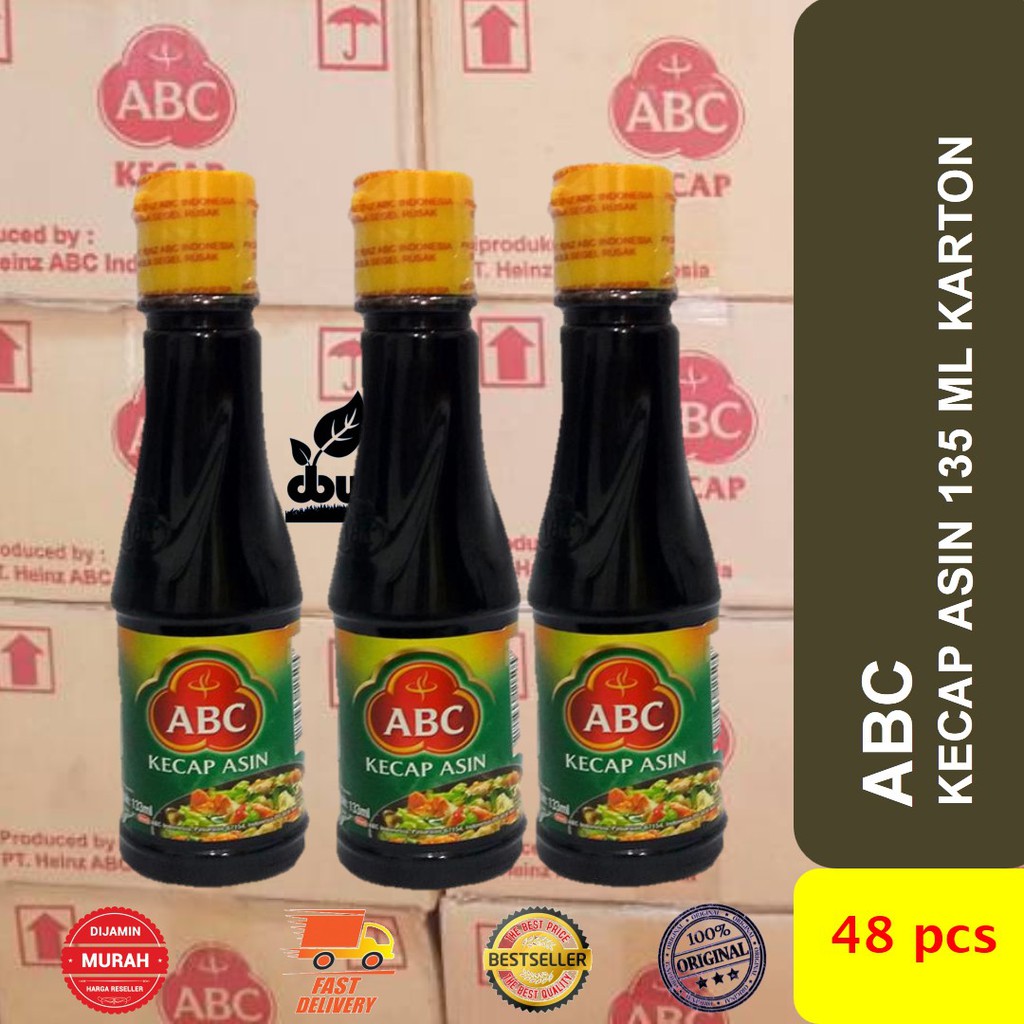 

Kecap Asin merk ABC botol 135 ml kemasan karton 48 pcs