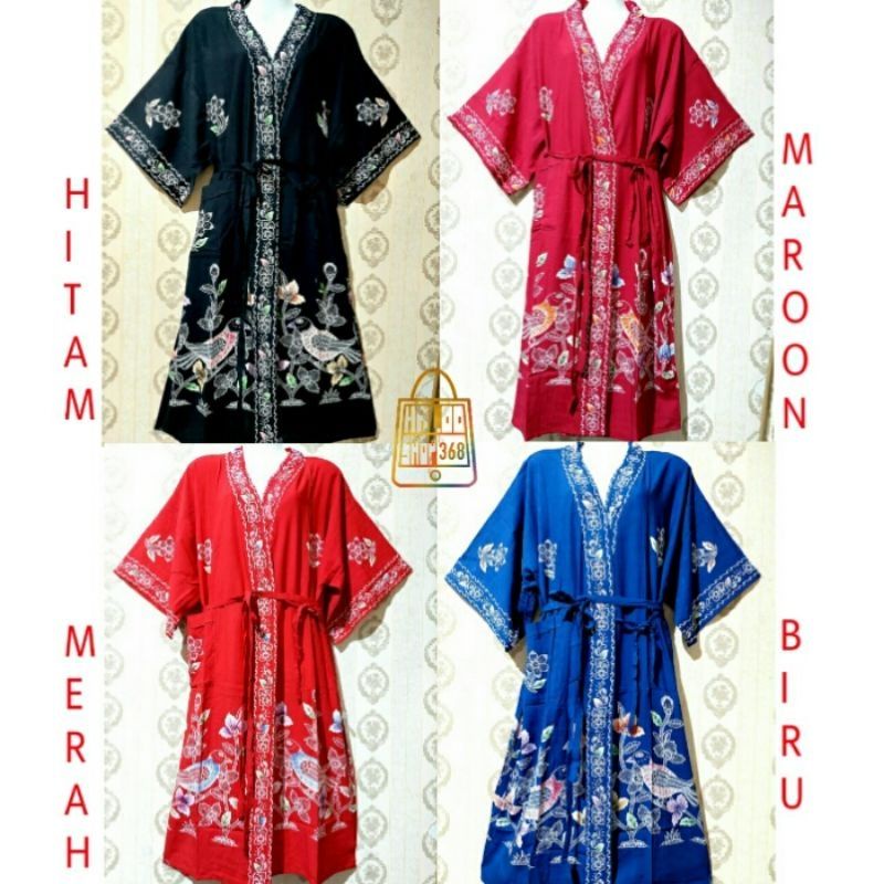 DASTER KIMONO KENCANA UNGU LABEL HITAM TERLARIS