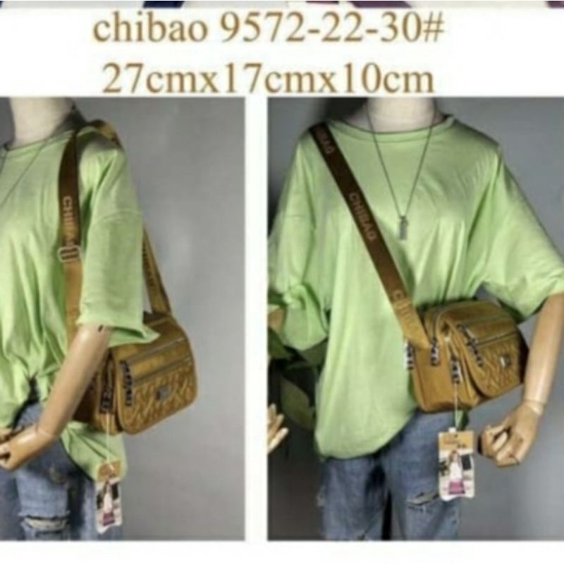 Tas wanita slempang chibao 9572 ory import bahan kanvas