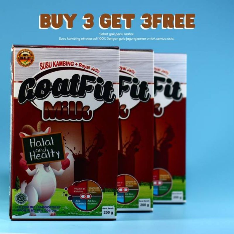 

MIRANI - ( beli 3 geratis 3 )SUSU KAMBING GOAT FIT COKLAT 1200 GR