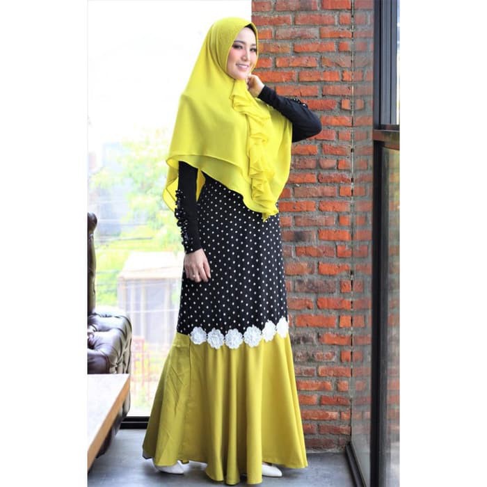Baju Muslim Wanita Gamis Syari Pesta Maxi Dres TERBARU / Mermaid AZWA