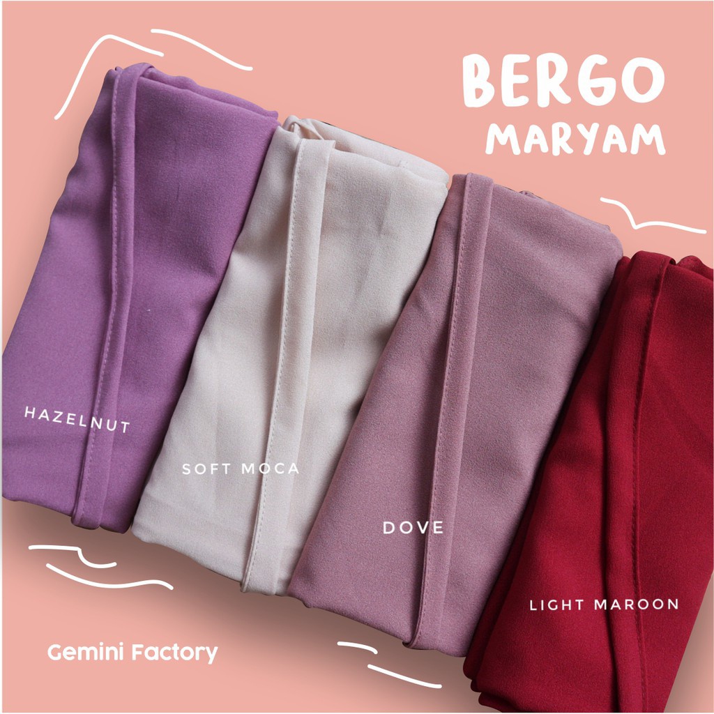 Bergo Maryam Hijab Bergo Kerudung Bergo Tali Diamond Hijab Instant | Hjb