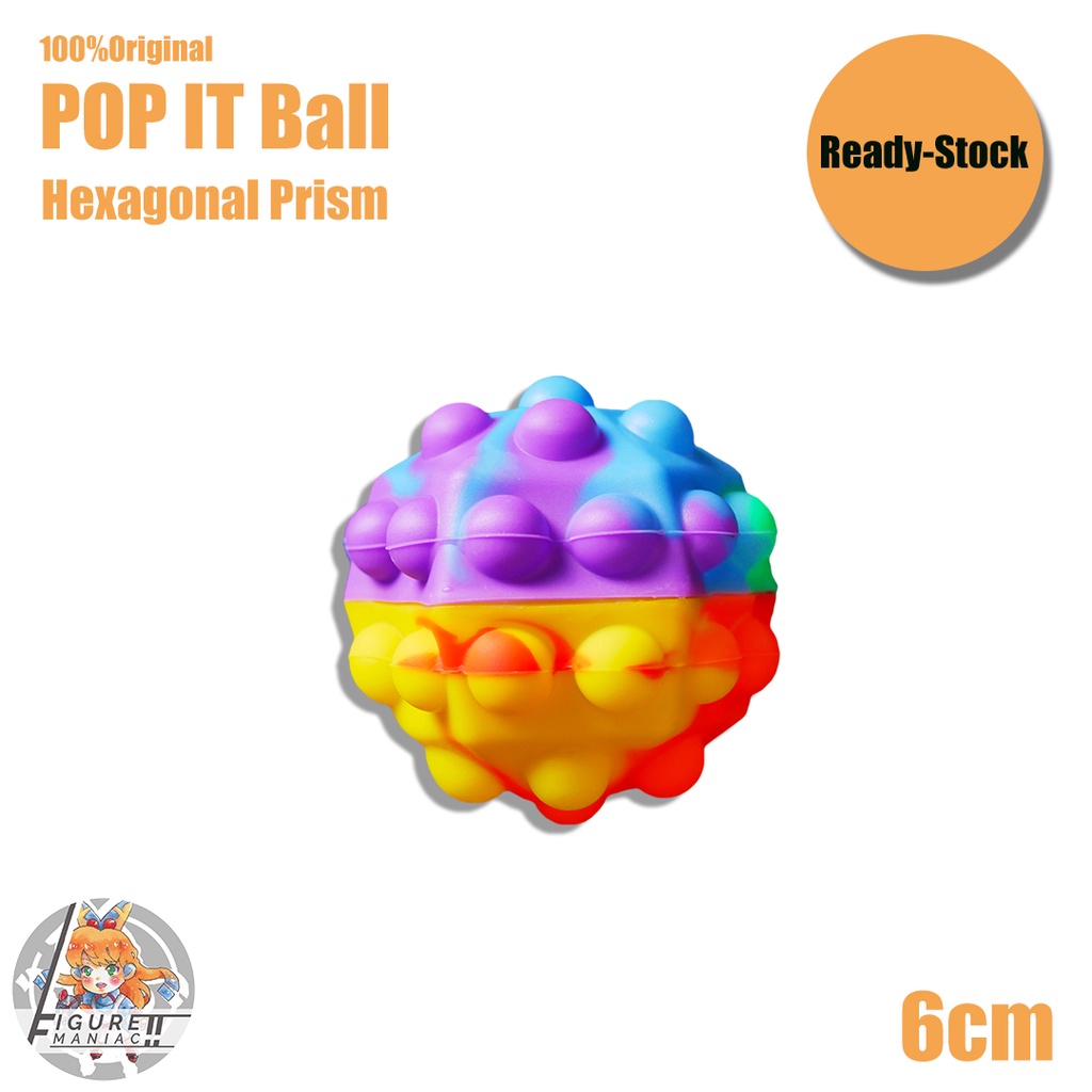 POP IT Ball Bola Virus Donat Donut Bekel Premium Mainan Anak Squishy