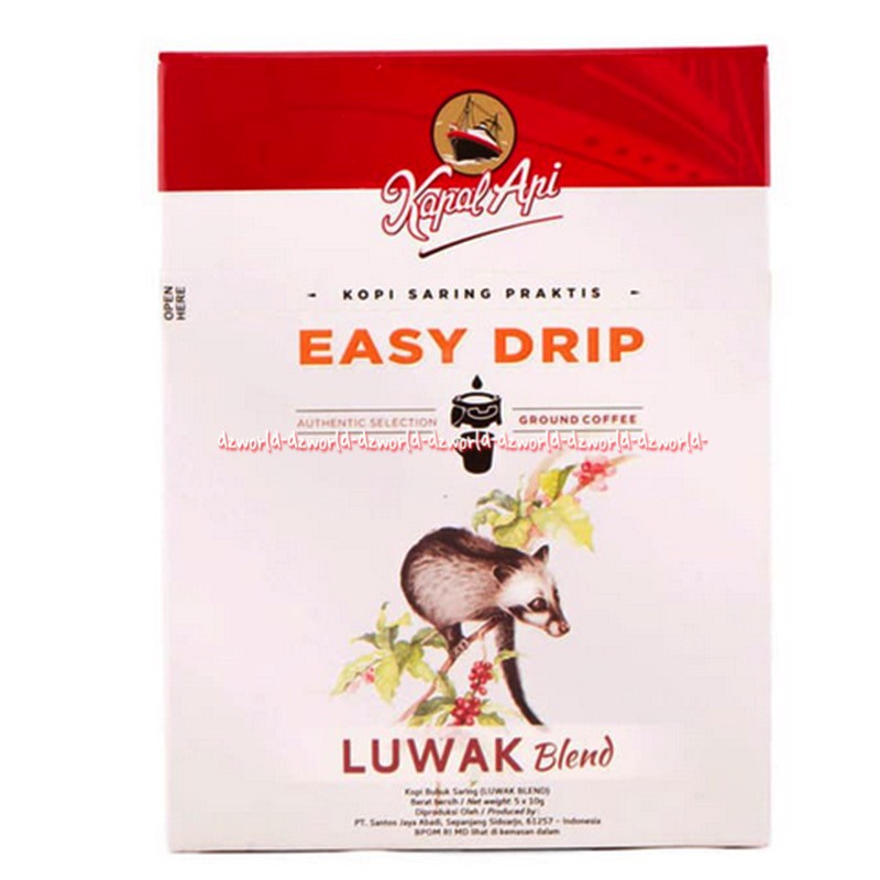 Kapal Api Easy Dip 5sachet Kopi Bubuk Saring Luwak Kopi Kapalppi Luwak