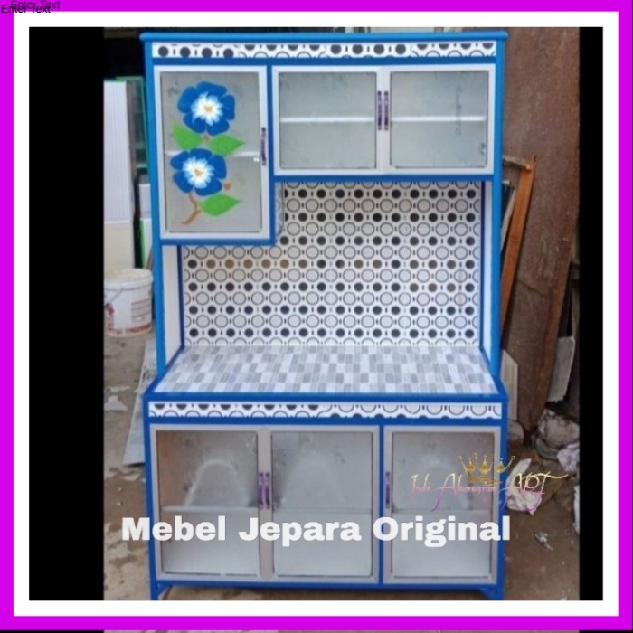 Rak piring Rak Dapur Tempat Piring - Meja Kompor Kaca Bahan Aluminium