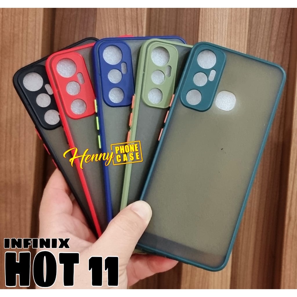 Promo Case INFINIX HOT 11 Case AERO Dove Matte Transparan Slim Fuza Macaron Case My choice CAse Dove