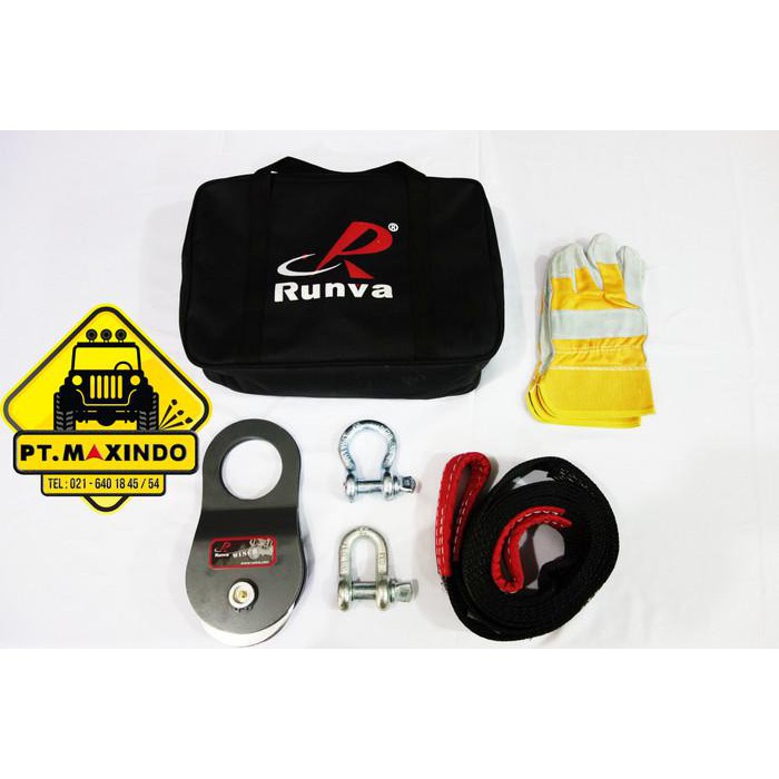 AKSESORIS MOBIL RUNVA OFFROAD RECOVERY KIT / AKSESORIS KIT UNTUK WINCH