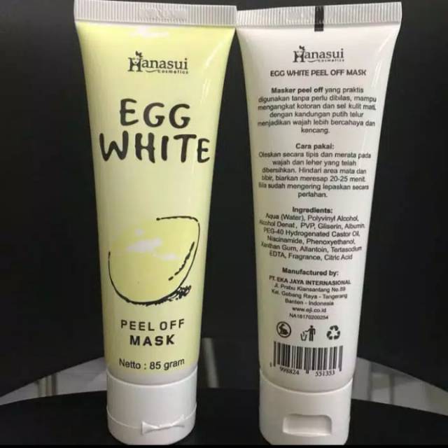 Masker Egg White Hanasui