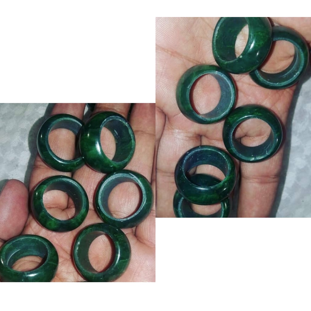 Ring Jari Nephrite Jade Giok Aceh 1386