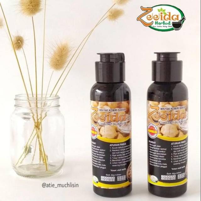 Minyak Kemiri Bakar Zeeida Herbal | Minyak Kemiri | Minyak Kemiri Bakar | Minyak Rambut