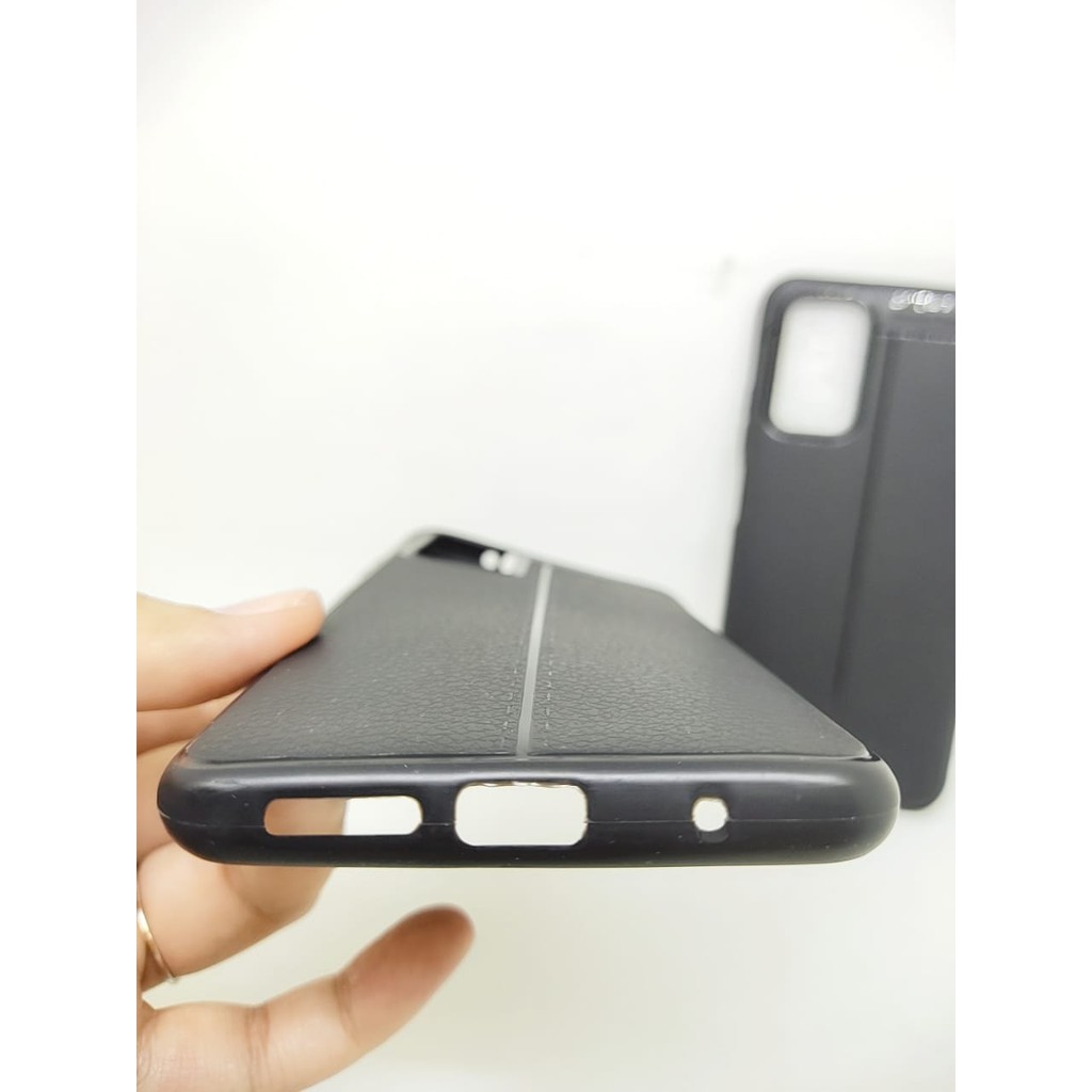 AutoFokus Redmi 9T 6.53 inchi Leather Soft Case AUTOFOCUS Motif Kulit Jeruk