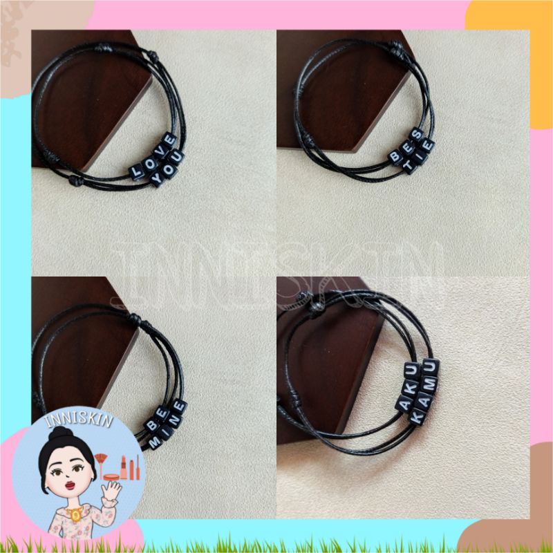 Gelang Couple / Gelang Tangan / Gelang Love You / Jewellery Aksesoris Hadiah