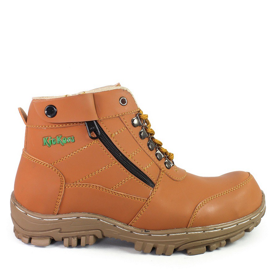 COD!!! SEPATU SAFETY BOOTS  KICKERS MORISEY UJUNG BESI  KEREN TRACKING HIKING BIKERS