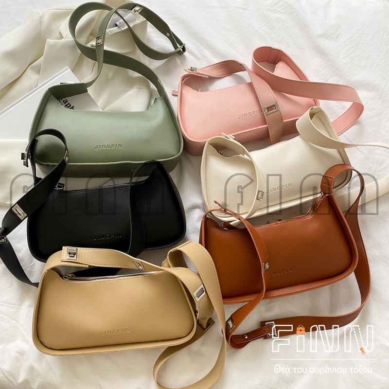 Tas Bahu Jingpin Wanita Design Polos Shoulder Bag Gaya Casual Daily Fashion Import