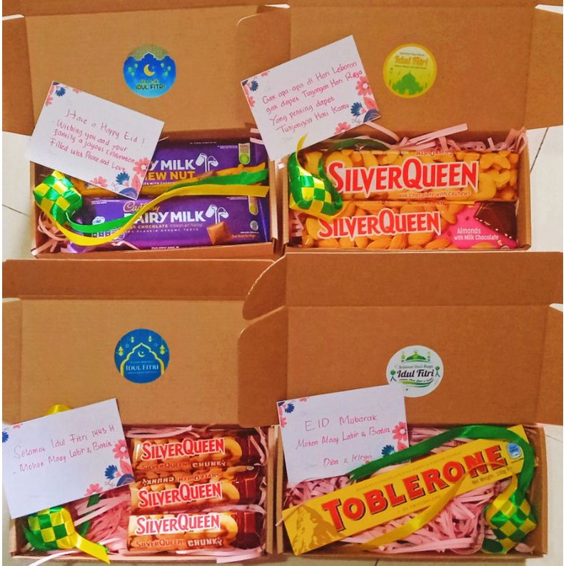Kado/Hampres/Gift Box Coklat Ulang Tahun, Valentine, Graduation, Anniversary dll free ucapan