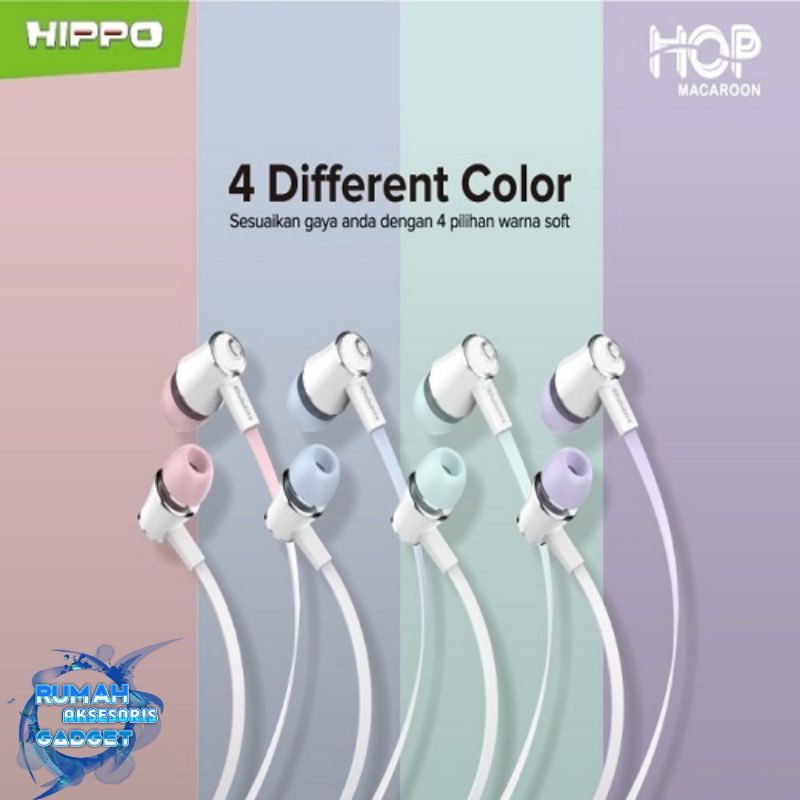 Hansfree HIPPO HOP MACARON Headset stylish super extra bass