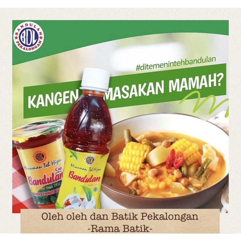 Teh Bandulan Botol - Teh siap minum | Minuman Teh Hijau Cap Bandulan