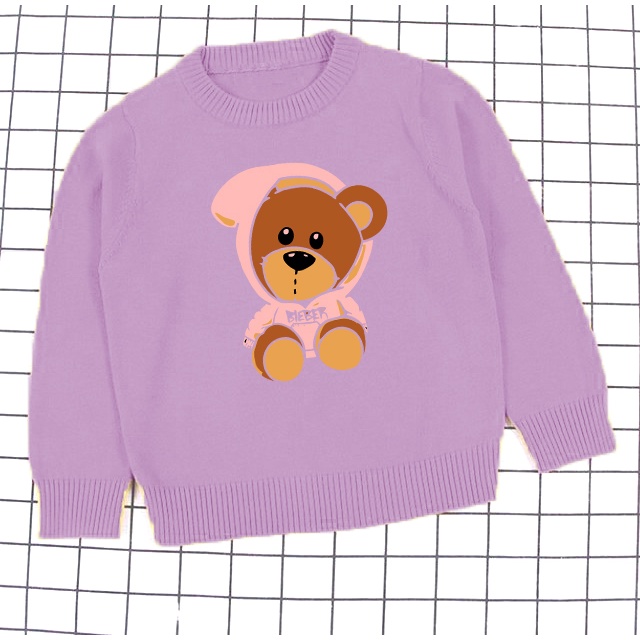 Crewneck anak Teddy bear Sweater M-XXL