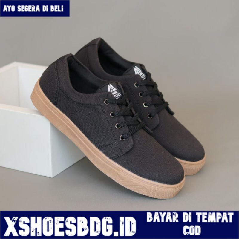 XSHOESBDG.ID X NERO Sepatu Sneakers Pria Formal Casual Hitam Santai Kerja Nongkrong Kuliah