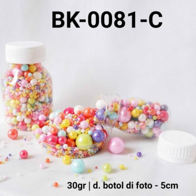 

*#*#*#*#] Sprinkle Confetti Mutiara Pearl Rainbow Mix Hiasan Dekor Cup Cake Bolu