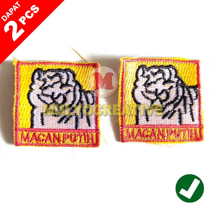 Bordir Tanda Regu Macan Putih Bet Bordir Tanda Regu Pramuka Murah