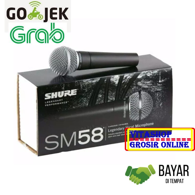 MIC SHURE SM 58 MICROPHONE KABEL MIKROPON