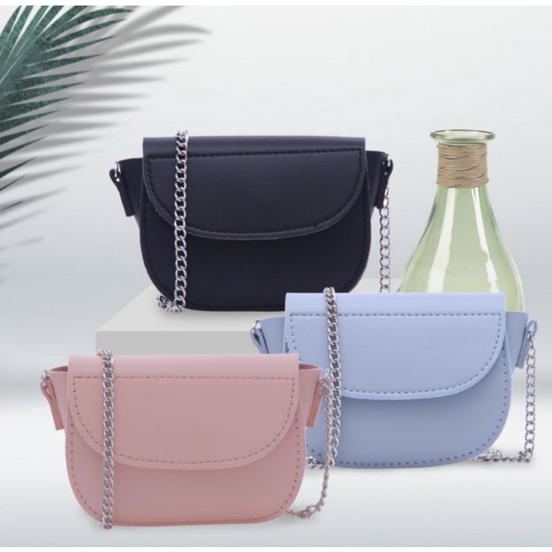 MINISO Mini Lipstick Bag Tas Selempang Wanita Tas Kekinian Wanita rantai Selempang Tas Kecil Crossbo