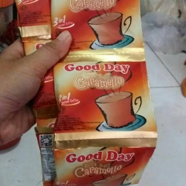 

Goodday caramello harga per 10 sachet