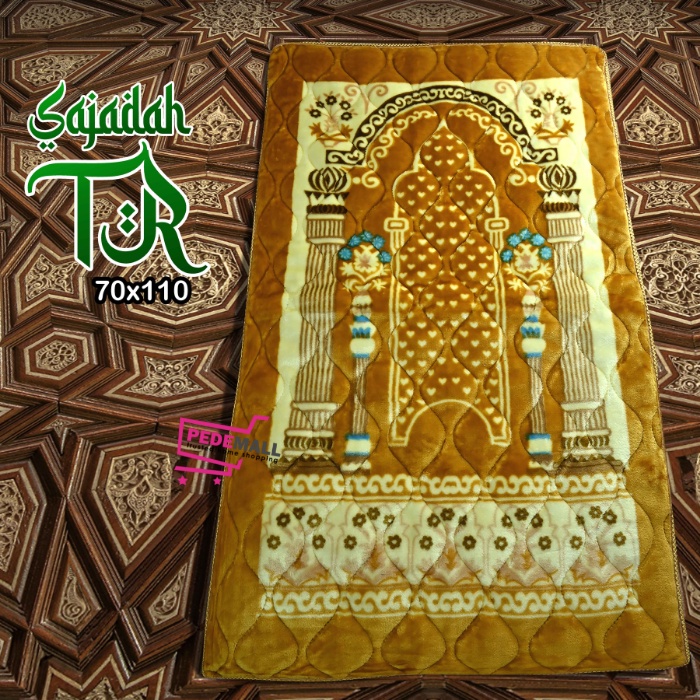 Sajadah Tebal Empuk AL-JEDDAH 70 x 110 Anti Slip / Sajadah Quilting