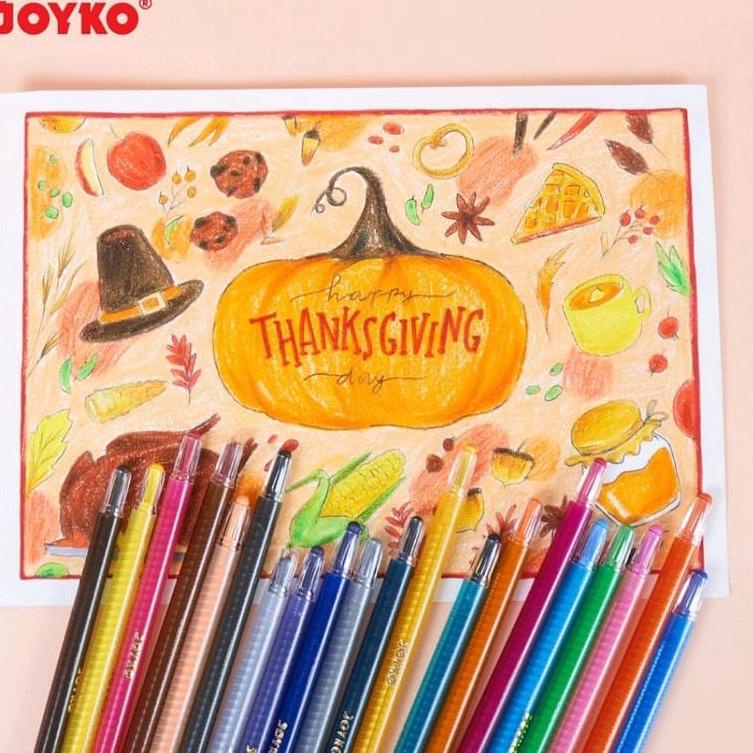 

︽ Crayon Joyko Putar 12 Warna - Panjang LANGSUNG CHECKOUT 3493 ღ