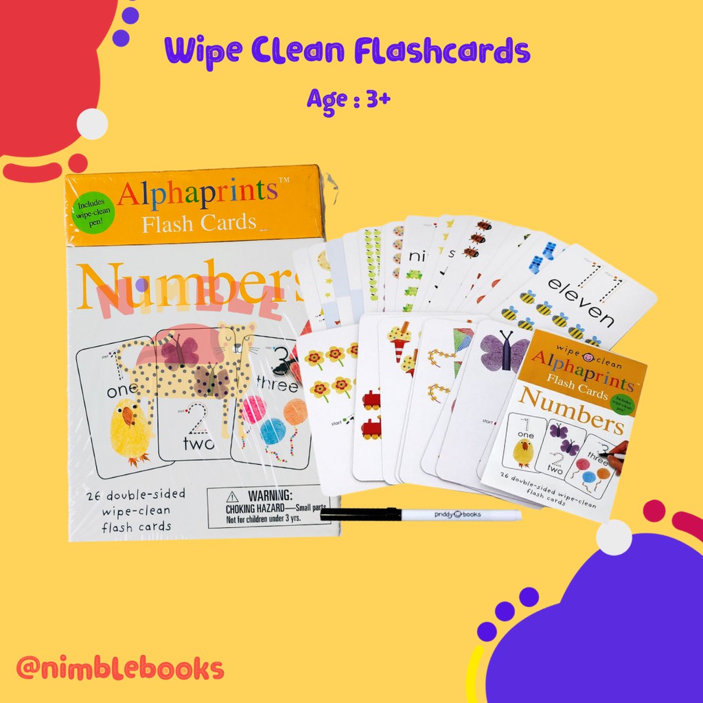 

FLASH CARD ANAK - Wipe Clean Flash Card Numbers